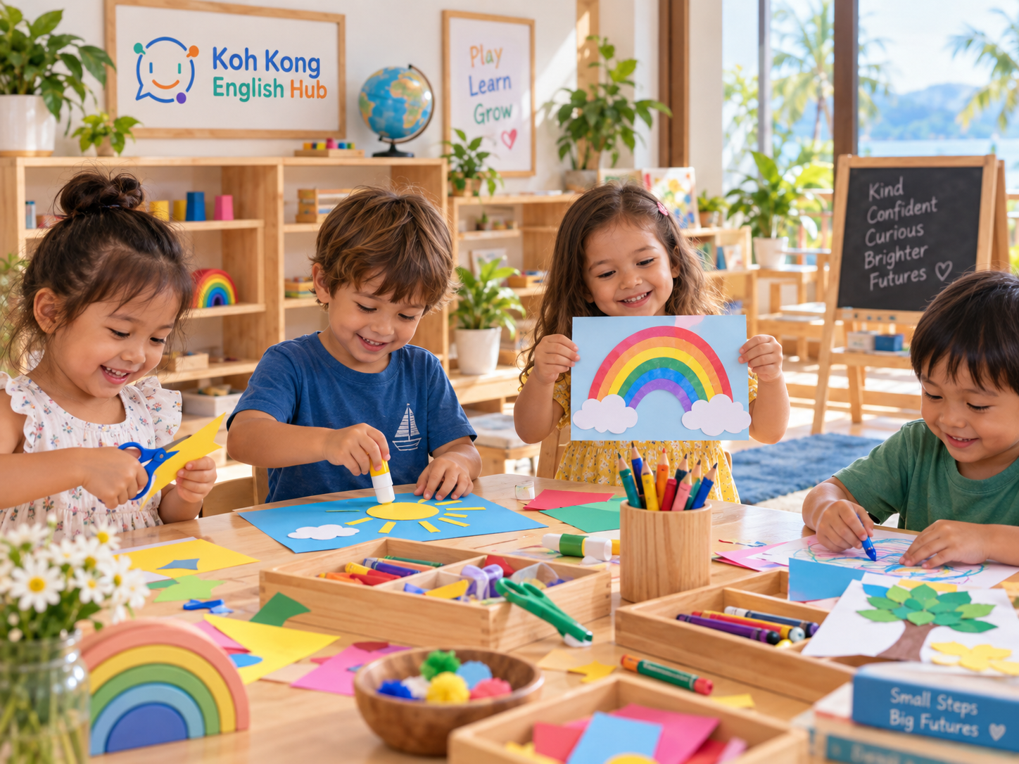 Children enjoying a hands-on arts and crafts activity
